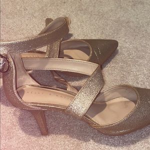 Kelly & Katie Gold Heels